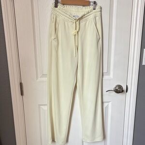 Athleta sea soft lemon glow Drawstring Sweatpants